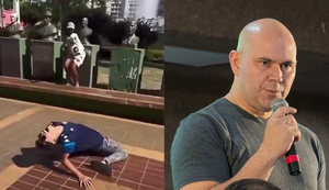 Vídeo mostra dois meninos reproduzindo o "67" e outros movimentos da brincadeira que viralizou entre a geração Z