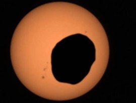 Eclipse solar é registrado na superfície de Marte