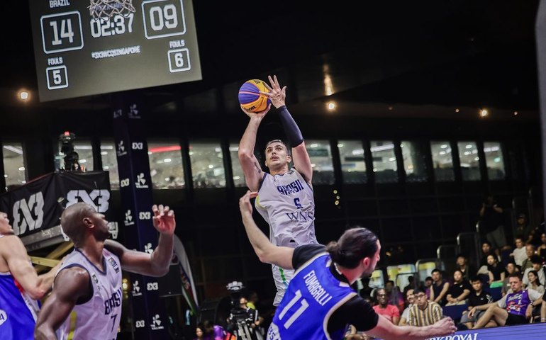 Seleção masculina garante vaga na Copa do Mundo de basquete 3x3