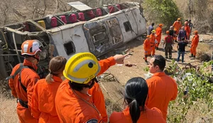 Acidente com ônibus de romeiros deixa 15 mortos na AL-220, no Sertão de Alagoas; vídeo
