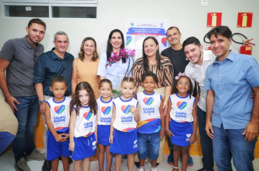Campo Alegre comemora 65 anos com a inauguração de mais uma moderna escola de ensino Infantil