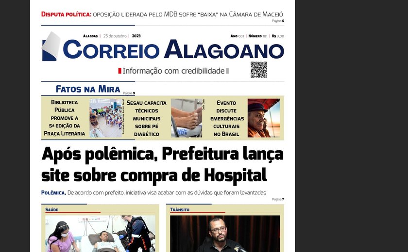 Após polêmica, Prefeitura lança site sobre compra de Hospital