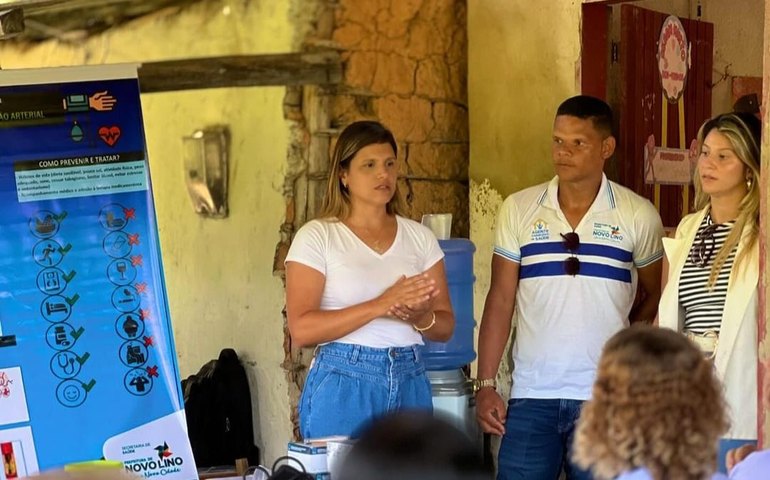Prefeita Marcela Barros acompanha ação do projeto “Prefeitura Presente” na fazenda Rancho Frio, em Novo Lino