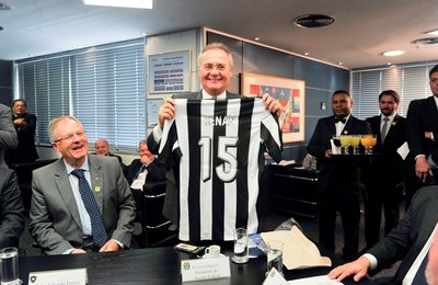 Renan participa de reunião entre dirigentes da CEF, Botafogo e Fluminense   