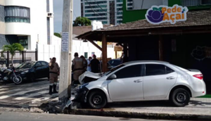 Acidente de trânsito é registrado na Avenida Beira Mar