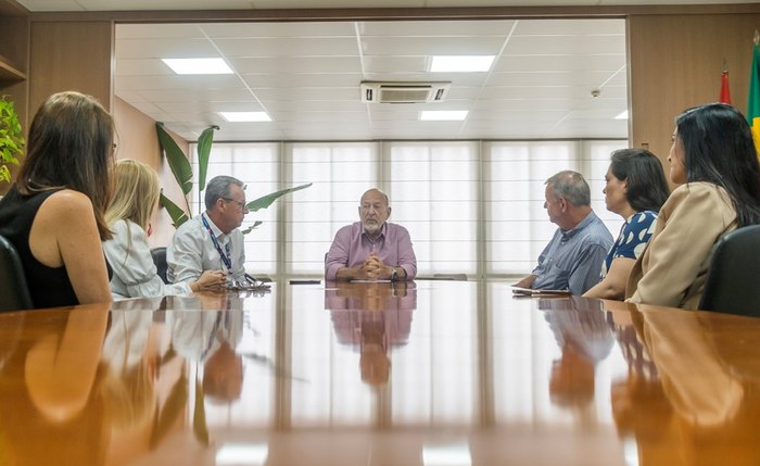 Grupo foi recebido pelo presidente da Fiea, José Carlos Lyra de Andrade, em uma reunião que contou com a participação do superintendente do Sesi e diretor regional do Senai, Carlos Alberto Paes