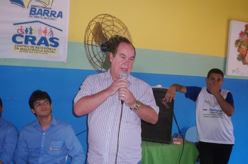 MP estadual pede afastamento de prefeito da Barra de Santo Antônio