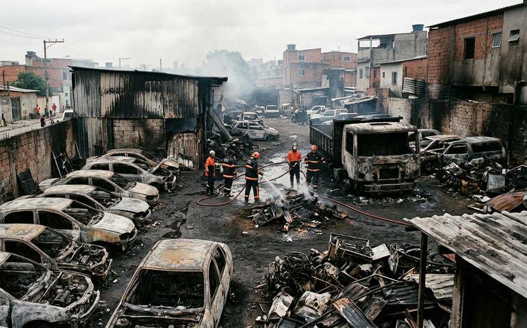 Ferro-velho do filho de PM desaparecido na Cidade de Deus foi incendiado pelo tráfico em 'comemoração' pela morte do jovem