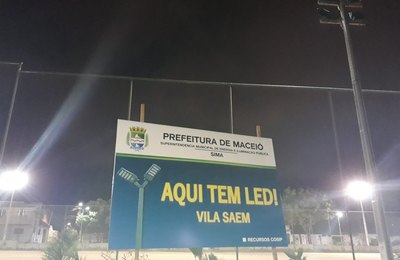 Bairros de Maceió ganham mais de 600 luminárias de LED em 2018