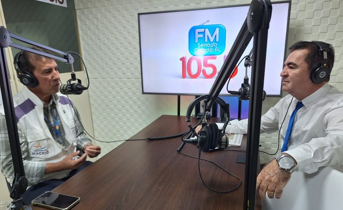 Programa Cidadã Informal, na Rádio Senado Cidadã Maceió (105,5), recebeu o chefe da Vigilância Sanitária de Maceió