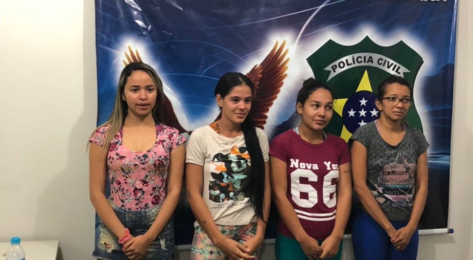 quatro mulheres presas / Foto: SSP/SE