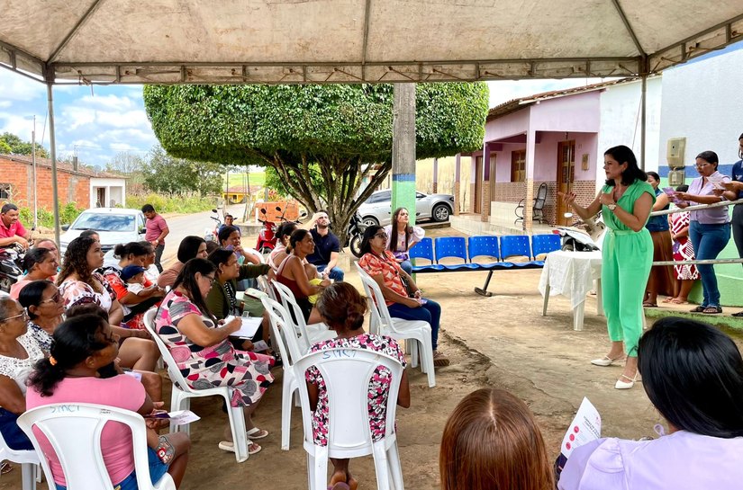 Limoeiro de Anadia promove ação do Agosto Lilás com usuários de UBS da zona rural