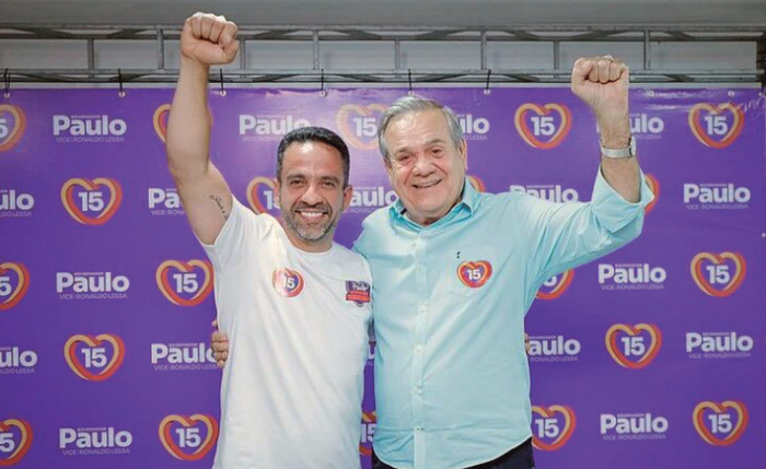 Paulo Dantas e Ronaldo Lessa quando aliados, durante a campanha de 2022