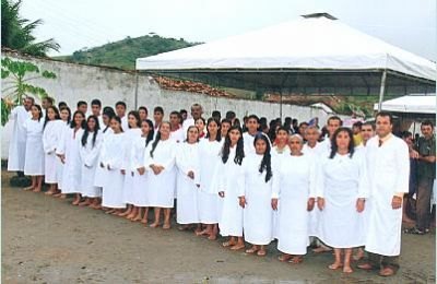 Candidatos ao batismo em Colônia Leopoldina