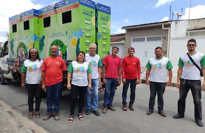 Meio Ambiente de Anadia recebe cinco Pontos de Entrega Voluntária (PEVs) da Semarh 