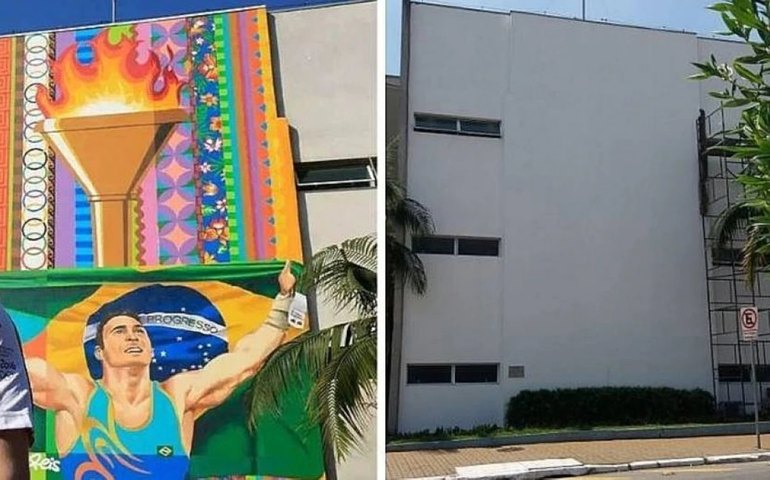 Prefeitura de São Caetano apaga homenagem ao ginasta Arthur Zanetti