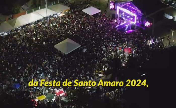 A grandiosa procissão que finalizou a programação em homenagem a Santo Amaro