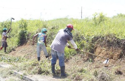 Na Branquinha, Platô I recebe cuidados da prefeitura