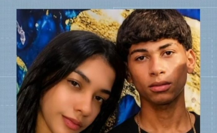 Irmãos Natali Oliveira da Silva e Kauã Oliveira da Silva, mortos em triplo homicídio em Mata Grande
