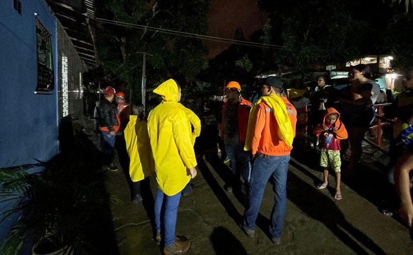 Chove em Maceió nas últimas 24h mais da metade do previsto para maio, diz Defesa Civil