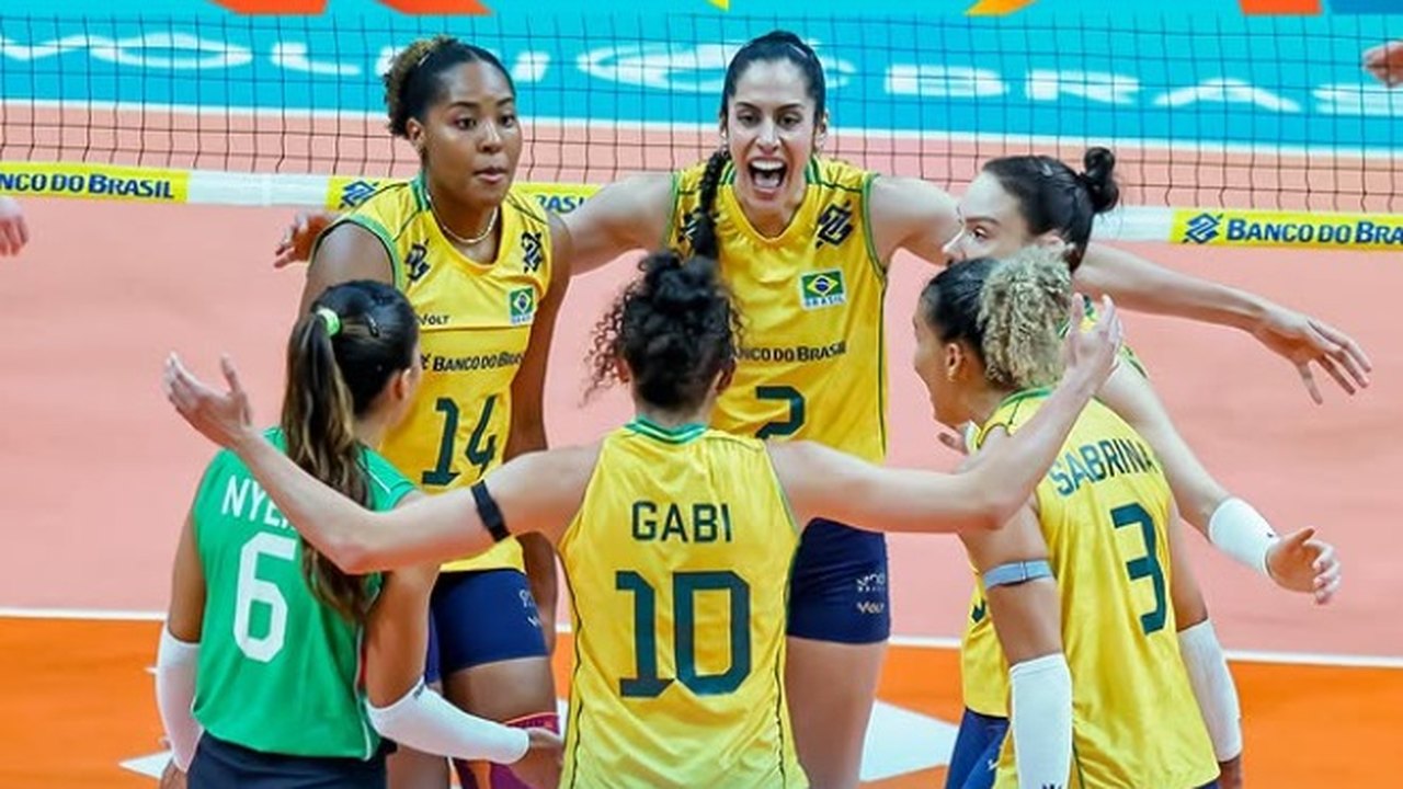 Seleção brasileira feminina de vôlei decide contra a Argentina vaga para LA-2028 pelo Sul-americano