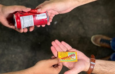 No São João Massayó, recicláveis valem ingressos para parque de diversões