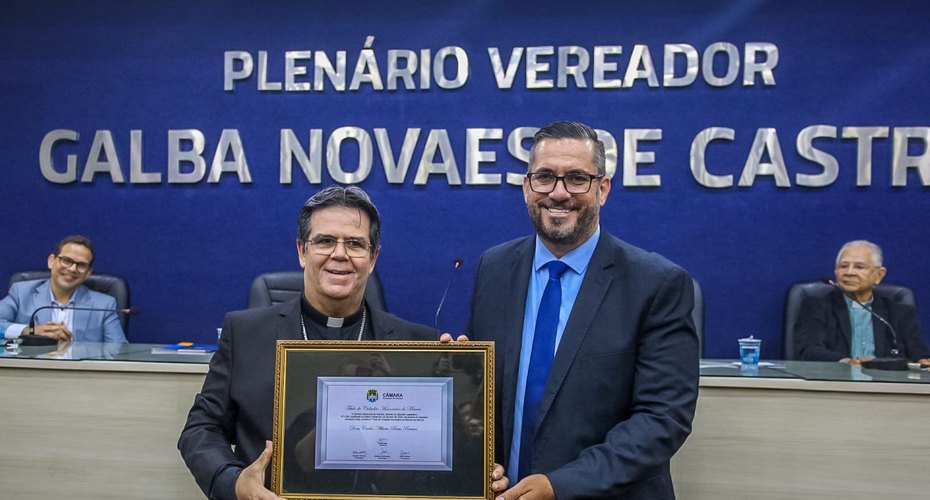 Câmara concede título de Cidadão Honorário a Dom Beto Breis, arcebispo de Maceió