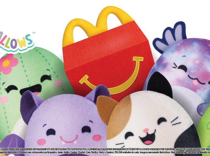 Pelúcias de Squishmallows chegam no McLanche Feliz