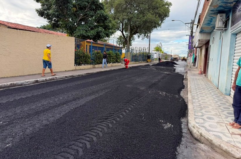 Prefeitura de Campo Alegre avança com as obras de pavimentação asfáltica nas ruas da cidade