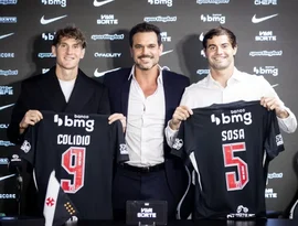 Vasco apresenta reforços argentinos de olho em decisão com o Santos no Brasileiro