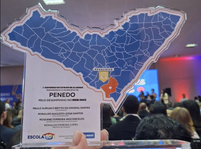 Município com IDEB recorde: Penedo é premiado no Escola 10