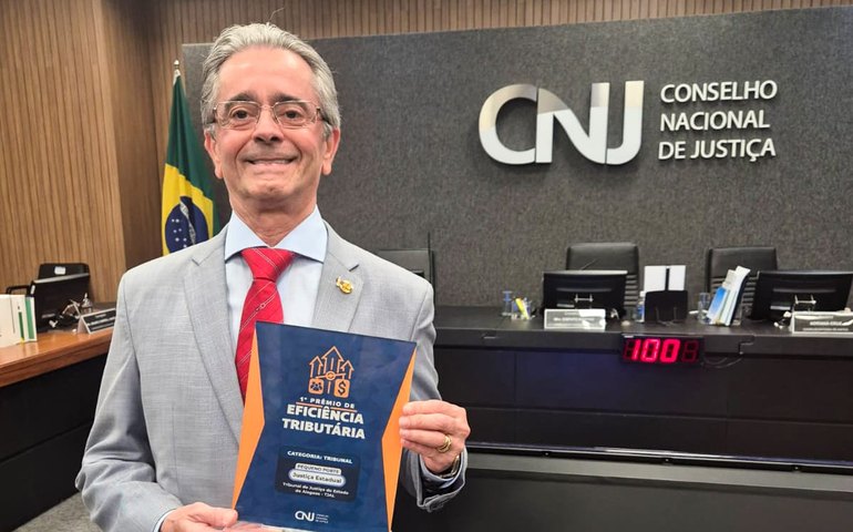 TJ de Alagoas conquista prêmio de eficiência tributária do CNJ