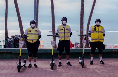 Ronda no Bairro inicia patrulhamento com patinetes na Orla de Maceió na próxima segunda (10)
