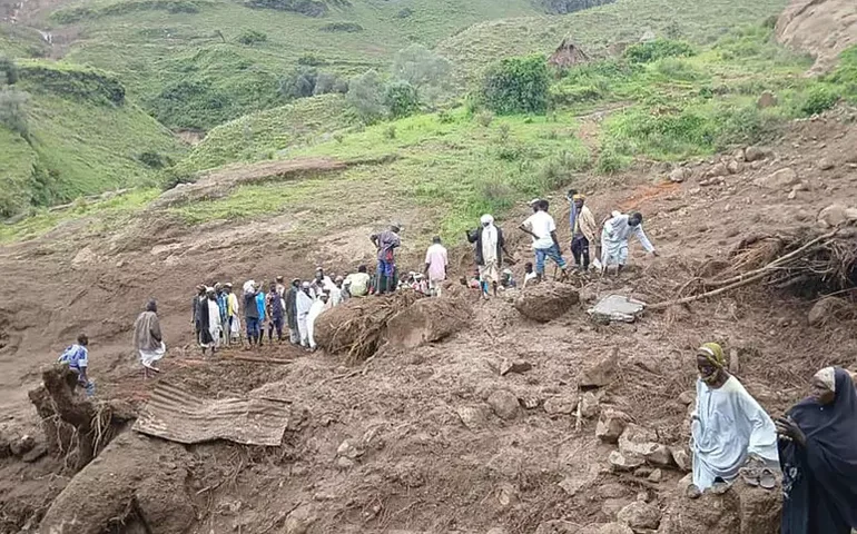 Deslizamento deixa mais de mil mortos em Darfur, no Sudão