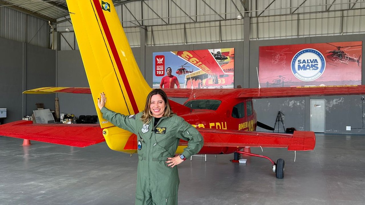 Mulher no ar: Equipe da TV Cidadã alagoas faz voo com pilota Alagoana