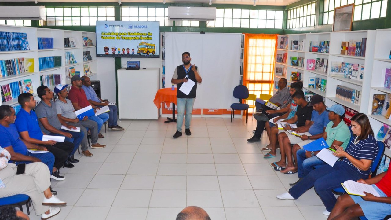 Detran Alagoas promove workshops para capacitar motoristas de transporte escolar