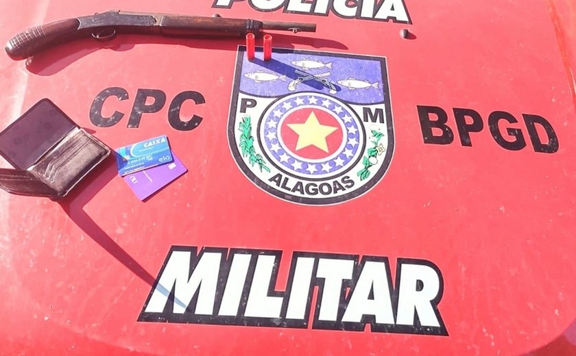 BPGd, 3º BPM e 7º Batalhão PM apreendem armas em Maceió, Taquarana e Pão de Açúcar