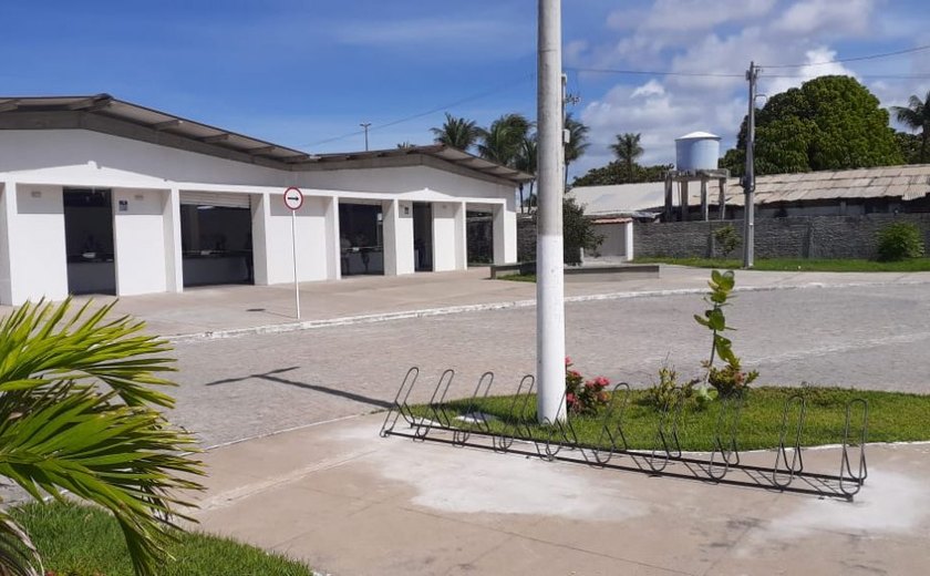 Centro Pesqueiro do Jaraguá ganha novos bicicletários