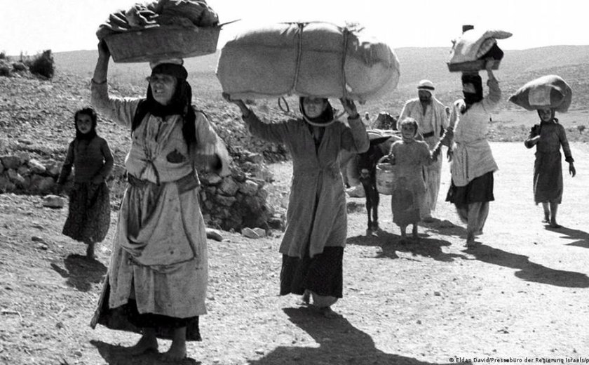 Palestinos vivem na Faixa de Gaza o maior êxodo desde 'Nakba', há 75 anos