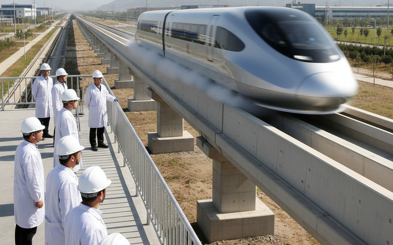 China estabelece novo recorde ao acelerar maglev a 700 km/h em 2 segundos