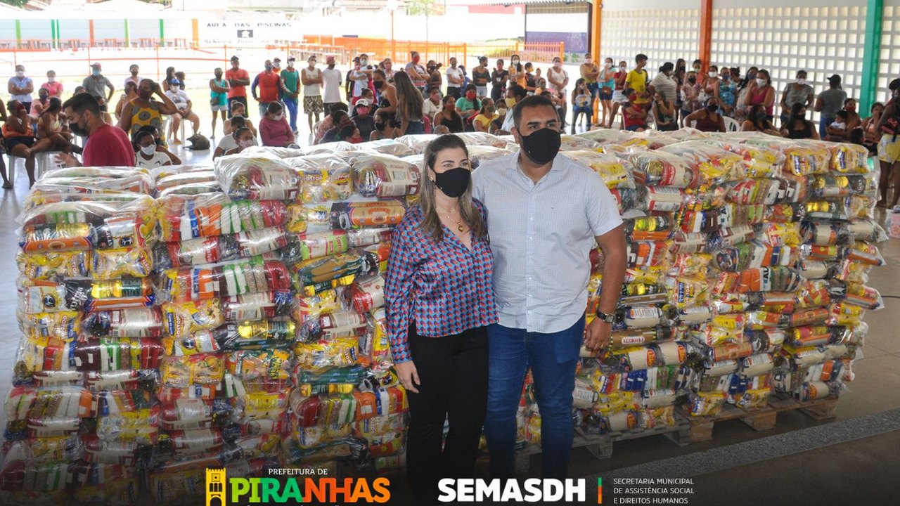Prefeitura de Piranhas distribui cestas básicas para famílias em situação de vulnerabilidade social