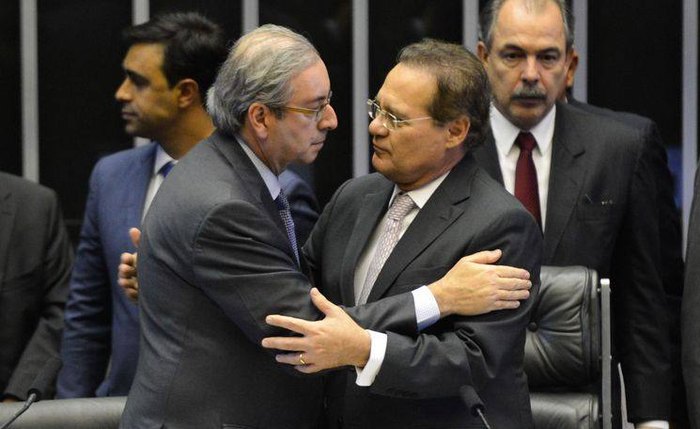 Eduardo Cunha e Renan Calheiros (Crédito: Divulgação)