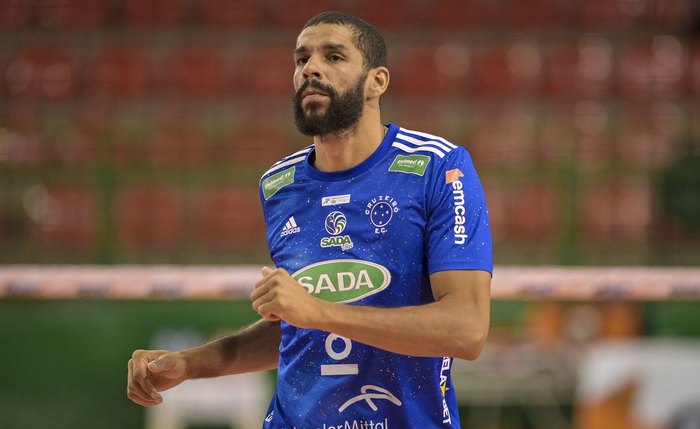 O jogador de vôlei Wallace de Souza, da seleção brasileira e atualmente no Sada Cruzeiro