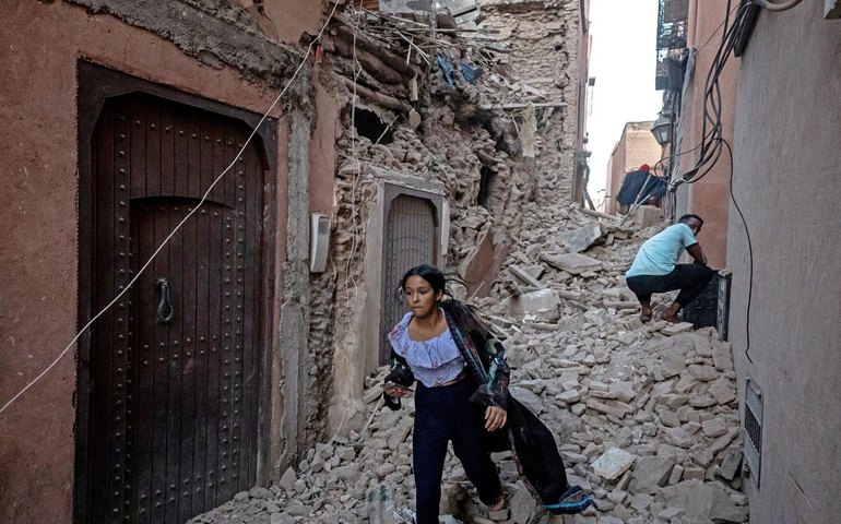 Veja antes e depois dos estragos causados pelo terremoto no Marrocos