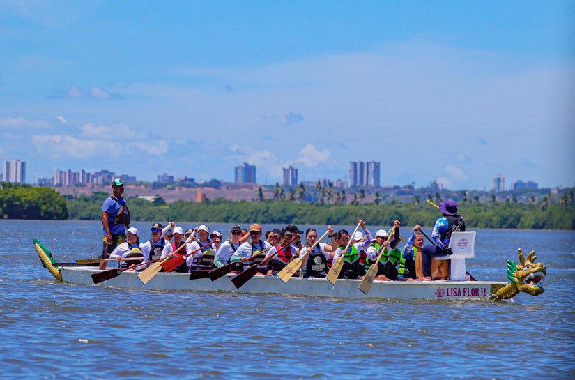Policiais femininas celebram Dia da Mulher com manhã de lazer na Lagoa Mundaú