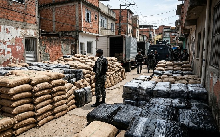 Operação no Complexo da Maré apreende 48 toneladas de drogas, maior registro do país