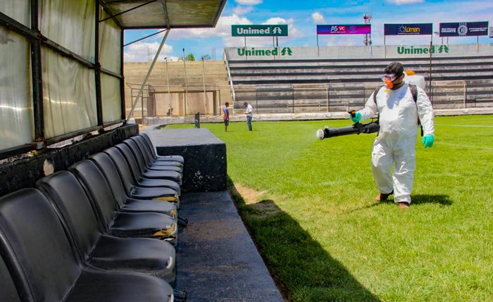 Prefeitura realiza higienização e prepara Estádio Municipal para o Alagoano