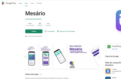 Treinamento para mesários das Eleições 2026 já está disponível em aplicativo