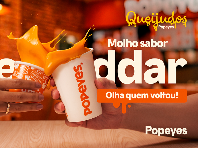 Popeyes® convoca família do “Para Nossa Alegria” para anunciar o retorno triunfal de seu molho sabor cheddar
