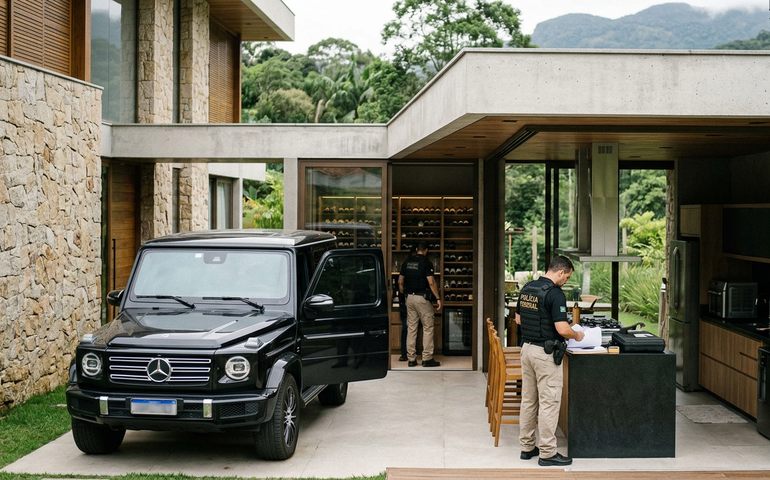 Busca e apreensão da PF em imóveis de Bacellar revela Mercedes de R$ 850 mil, adega e área gourmet